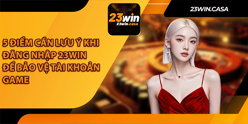 5 Điểm Cần Lưu Ý Khi Đăng Nhập 23Win Để Bảo Vệ Tài Khoản Game